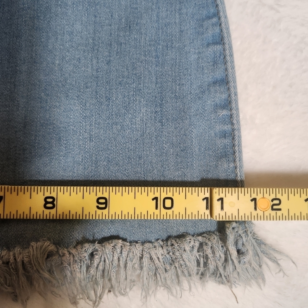 Love Light Blue Flare Jeans with Frayed Hem - Picture 13 of 13